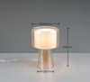 Lampka nocna stołowa szklana miedziana minimalistyczna klasyczna ROCKA 519900113 Trio